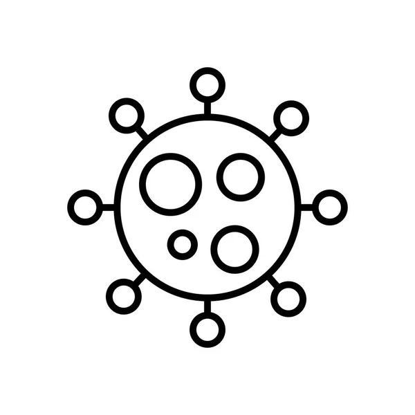 Ikona symbolu covid 19, styl linii — Wektor stockowy