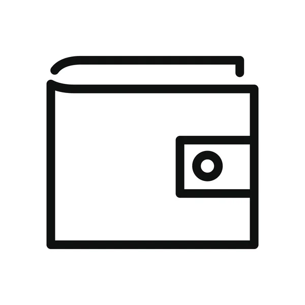 Wallet icon, line style — Stockvector