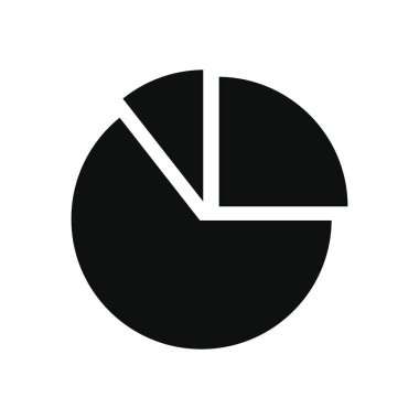 Grafik pasta grafiği simgesi, siluet biçimi