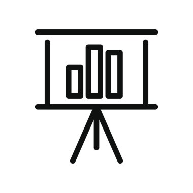 Sunum tahtasında grafik çizelgesi, satır biçimi