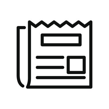 gazete simgesi, satır biçimi