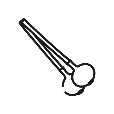 sebze ve meyve konsepti, soğan simgesi, çizgi tarzı