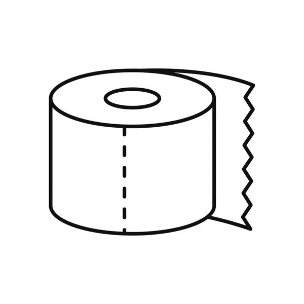 Ícone de papel higiênico, estilo de linha —  Vetores de Stock