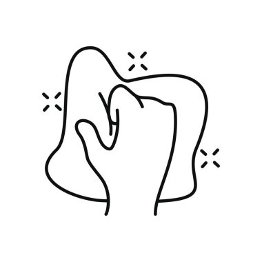 El temizleme dokusu, çizgi biçimi