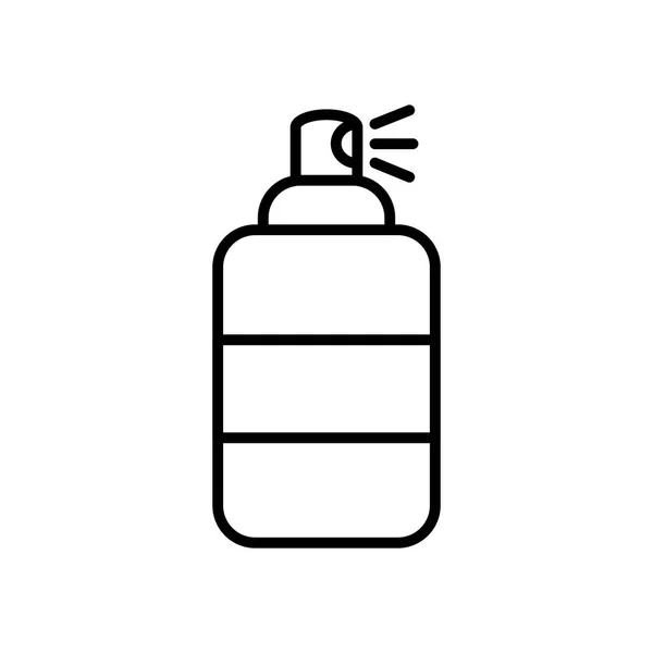 Antibakteriální sprej může ikona, styl čáry — Stockový vektor