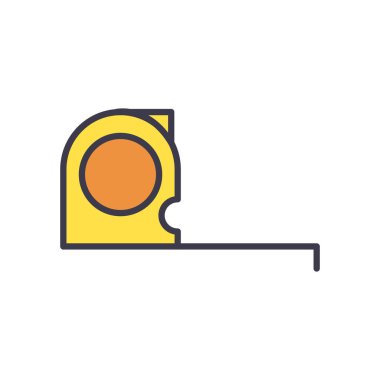 İzole metre doldurma biçim vektör tasarımı