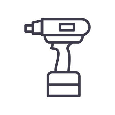 İzole edilmiş sondaj hattı biçim vektör tasarımı