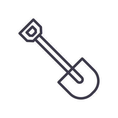 Isolated shovel line style icon vector design