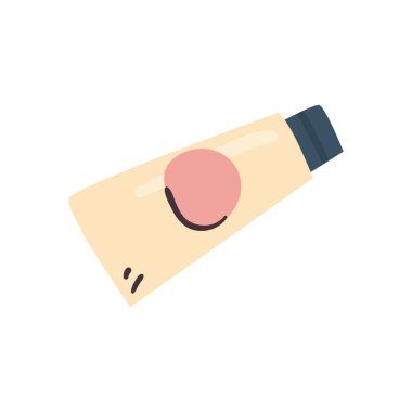 Yaz kremi düz ikon vektör tasarımı