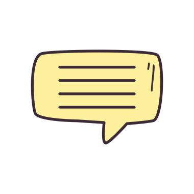 Isolated communication bubble fill style icon vector design