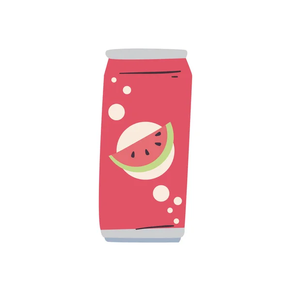Bebida de jugo de sandía diseño de vectores icono de estilo plano — Vector de stock