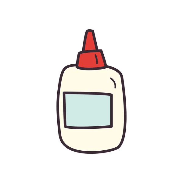 Diseño de vector de icono de estilo de relleno de botella de pegamento aislado — Archivo Imágenes Vectoriales