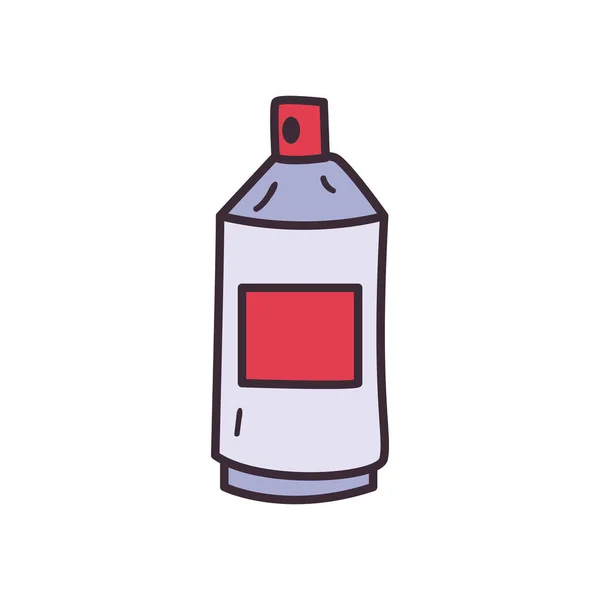 Pintura spray botella relleno estilo icono vector diseño — Archivo Imágenes Vectoriales