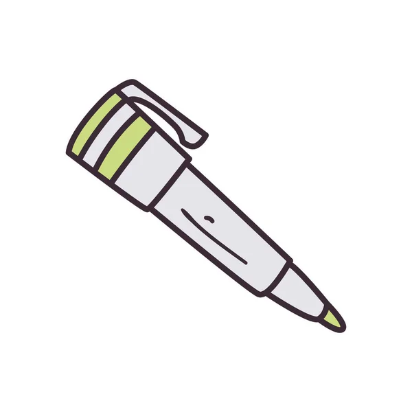 Isolado caneta ferramenta de preenchimento estilo ícone vetor design — Vetor de Stock