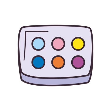 Palet doldurma biçim vektör tasarımını boya