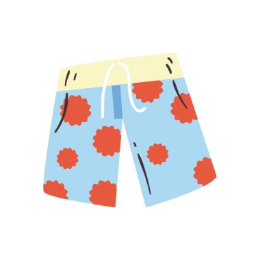 Yaz kısa düz biçim ikon vektör tasarımı