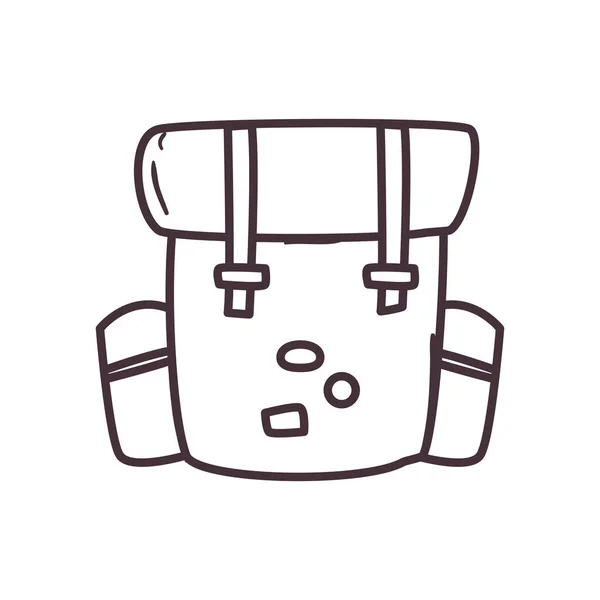 Isolated bag line style icon vector design — 스톡 벡터