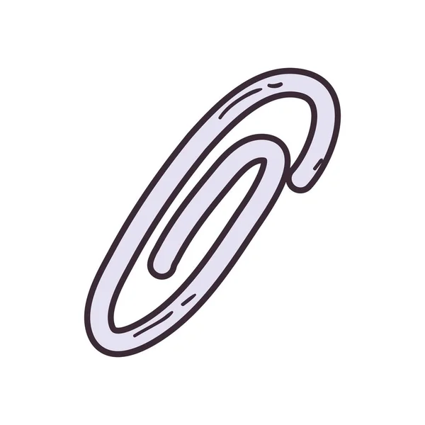 Icono de estilo de relleno clip aislado diseño vectorial — Vector de stock