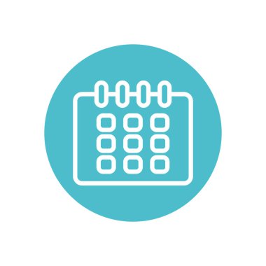 Takvim planlayıcı simgesi, blok satırı biçimi