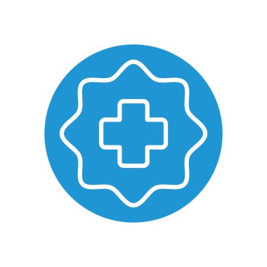 tıbbi haç simgesi simgesi, satır blok biçimi