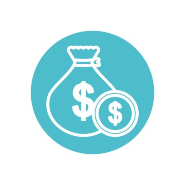 Para çuvalı ve para, blok hattı tarzı