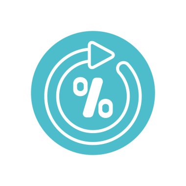 Oku yüzde simgesi simgesi ile eşzamanla, blok satırı biçimi