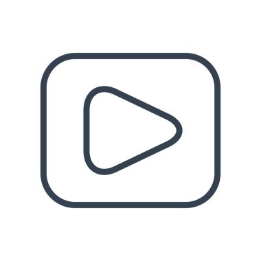 Düğme satırı biçim vektör tasarımını oynat