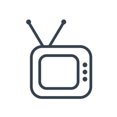 TV simgesi türü simge vektör tasarımı
