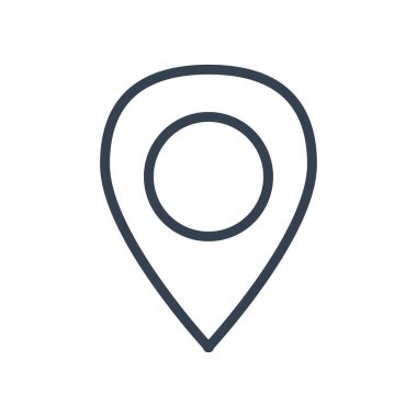 gps mark çizgi biçim vektör tasarımı