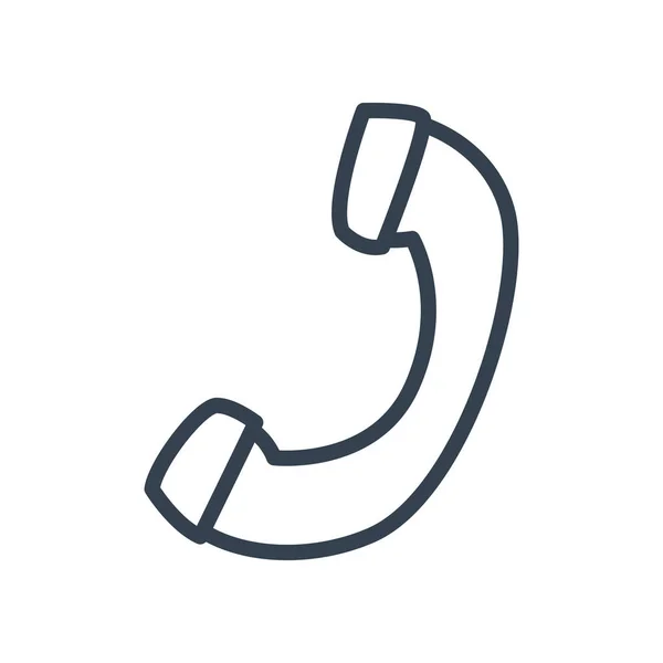 Telefono icona linea stile icona vettoriale design — Vettoriale Stock