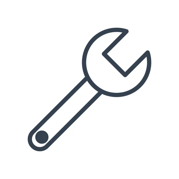 Wrench line style icon vector design — Stock Vector