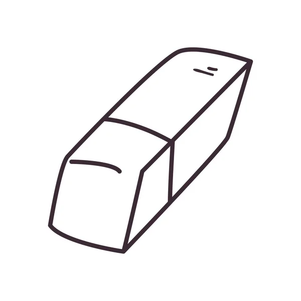 독립적 인 eraser line 스타일 아이콘 벡터 설계 — 스톡 벡터