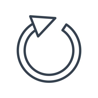 ok satır biçimi ikon vektör tasarımını tekrarla