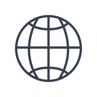 küresel küre simgesi, satır biçimi