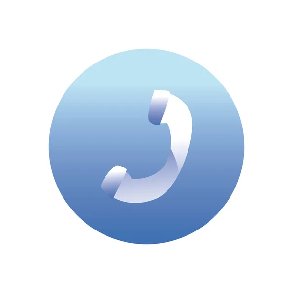 Icono del teléfono diseño de vectores icono de estilo degradado — Vector de stock