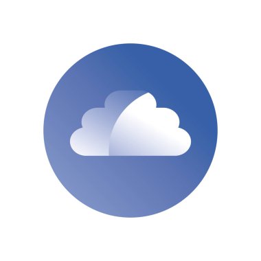 bulut şekli gradyan biçim vektör tasarımı