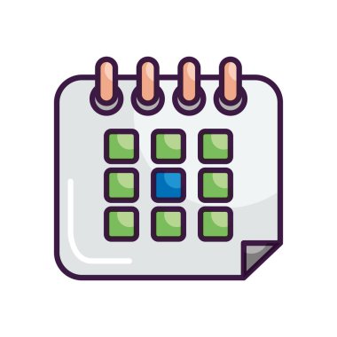 Takvim planlayıcı simgesi, satır renk biçimi