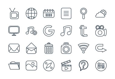 Çizgi biçimi simge vektör tasarımını parmakla