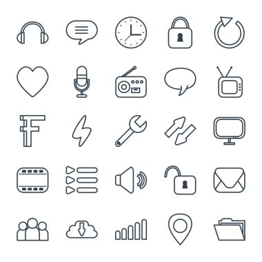 Çizgi biçimi simge vektör tasarımını parmakla