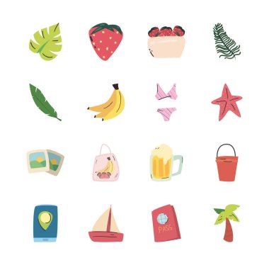 Yaz düz biçim ikonu vektör dizaynı