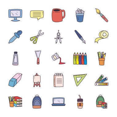 Yaratıcılık ve tasarım, biçim doldurma biçimi vektör dizaynı