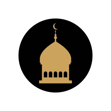 Ramazan kavramı, cami kubbesi, blok çizgisi tarzı