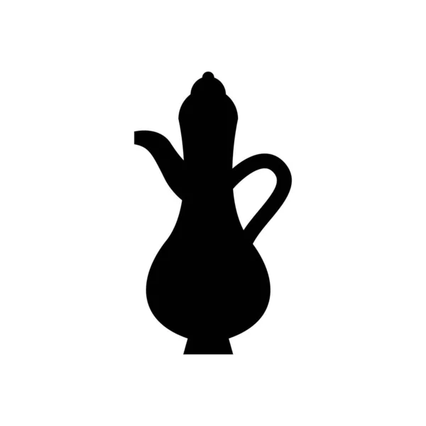 Concept ramadan, icône arabe de cruche, style ligne — Image vectorielle