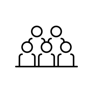 pictogram insan simgesi, satır biçimi