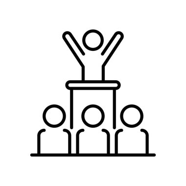 pictogram lideri ve halk simgesi, satır biçimi