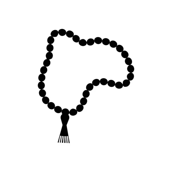 Rosario de ramadán icono, estilo de línea — Vector de stock