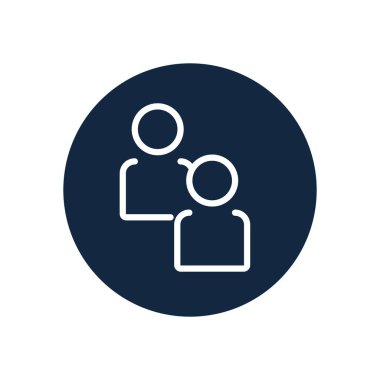 avatar insanlar simgesi, satır blok biçimi