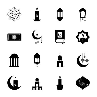 dua halısı ve ramazan simgesi seti, satır biçimi