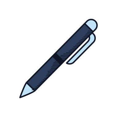 Mutlu Babalar Günü konsepti, kalem simgesi, satır ve dolgu stili