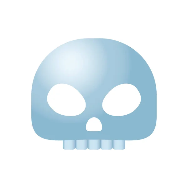 Icono emoji cráneo, estilo gradiente — Vector de stock